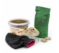 Pack Ritual Hammam Marroquí con Jabón Negro, arcilla de ghassoul Natural y Guante Kessa Exfoliante, Kit de Spa en Casa con Aceite de Argán
