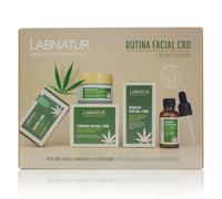 Pack Rutina Facial CBD - Natural y Vegano - Labnatur | Crema, Sérum y Jabón Natural - Con CBD y Aceite de Cáñamo - Hidrata, Calma y Revitaliza - Para Piel Sensible o Irritada