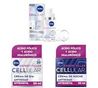Pack Rutina NIVEA Cellular Epigenetics - Serum Facial Rejuvenecedor con Epicelline + Crema de Día FP30 Antiarrugas + Crema de Noche Antiarrugas