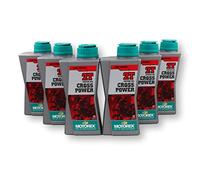 Pack RVM MOTOREX Aceite Mezcla Sintético Cross Power 2T - 6 Unidades de 1L Total 6 Litros