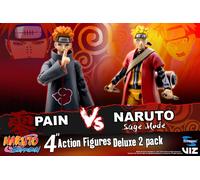 Pack sage mode naruto vs pain 2 figuras 10 cm naruto 25th anniversary