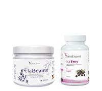 Pack SanaExpert Colágeno y Antioxidantes ElaBeauté + Acai Berry | Colágeno Verisol® y Açaí | Fabricado en Alemania