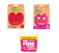 Pack Scrub Daddy | Edición especial San Valentín + The Pink Stuff Paste (850 gramos)
