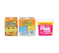 Pack Scrub Daddy | Esponja Original + Scrub Daddy | Paños de microfibra + The Pink Stuff Paste (850 gramos)