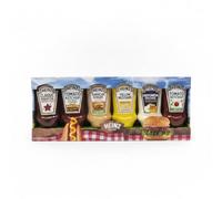 Pack Selección de 6 Salsas Variadas para Hamburguesas y Barbacoas - Incluye Ketchup Original, Pepinillo, Barbacoa, Mostaza, Mayonesa y Salsa Burger - Heinz - Formato Ahorro 1445g (Total) - NEXU
