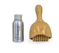 Pack Sinergia 3 Kit Anticelulítico con Aceite Esencial y Copa de Masaje con Rodillo de Madera | Ideal Sesiones Maderoterapia | Aromaterapia | Estimula la Circulación Linfática y Sanguínea.