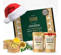 Pack Slim Tea Mañana y Noche Detox CAMINO DE CABRAS® | Infusiones a Granel para Energía Natural y Relajación Nocturna | Morning Boost + Night Caffeine Free | Caja Regalo Premium 2x100g