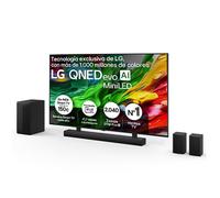 Pack Smart TV LG QNED evo AI QNED85 86 pulgadas MiniLED 4K 2025 + Barra de Sonido S70TR + Soporte - 86QNED85A6C.ESB