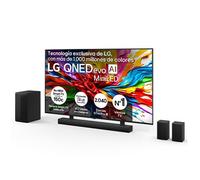 Pack Smart TV LG QNED evo AI QNED93 85 pulgadas MiniLED 4K 2025 + Barra de Sonido S70TR + Soporte - 85QNED93A6A.ESB