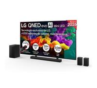 Pack Smart TV LG QNED evo MiniLED AI QNED87 100 pulgadas 4K + Barra de Sonido S70TR + Soporte - 100QNED87B6.SET