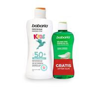 Babaria Leche Protectora Infantil SPF50+ // Precio, Comprar n/a 200 ml + Bálsamo After Sun Aloe Vera Efecto Hielo