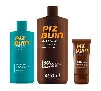 Pack Solar Piz Buin Facial SPF 50 50 ml+ Corporal SPF 30 400 ml + After Sun 200 ml