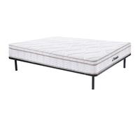 Pack somier de láminas + colchón de muelles de 3 zonas con memoria de forma WOLKENTANZ de YSMÉE - 160x200 cm