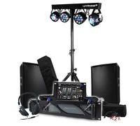 Pack Sono BM Bmsonic Ampli 1000 W, par de altavoces pasivos 2 x 300 W, mesa mezcladora, pórtico con 4 luces Xperformer