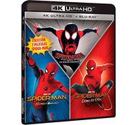 Spider-Man: Homecoming + Spider-Man: Lejos de Casa + Spider-Man: Un Nuevo Universo [4K UHD,Blu-ray] (2017,2019,2018) Spider-Man:
