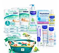 Pack Súper Ahorro: Pañales talla 1 Dodot Cuidado Total + Mustela + Riñonera de regalo