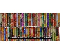 Pack Surtido de Inciensos HEM - 15 Cajas, 300 Varillas Aromáticas Variadas - Exclusivo en DISPAU