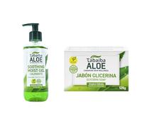 Pack Tabaibaloe Gel Aloe + Jabón manos Hidragel Gel Hidratante con Aloe Vera 300 ml y Jabón de Glicerina con Aloe Vera 125 gr Tabaibaloe