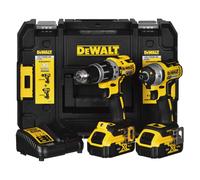 Pack Taladro atornillador de impacto 18V DCD796 + atornillador de impacto DCF887 + 2 baterías 5Ah + cargador + caja T-STAK - DEWALT - DC