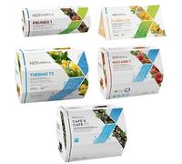 PACK Té Control de Peso 5 en 1 | 98 Sobres | Detox, Probióticos, Café Fit, Termogénico y Control de Carbohidratos | Prunex 1, Flora Liv, Thermo T3, Nocarb-T y Café Gourmet Instantáneo