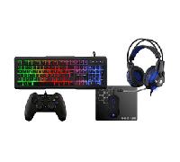 PACK TECLADO + RATON + GAMEPAD + AURICULAR + ALFOMBRILLA GAMING THE G-LAB PALADIUM COMBO-PALLADIUM/SP