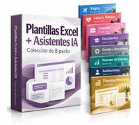 Pack Todas las Plantillas Excel + Asistentes IA (8 packs)