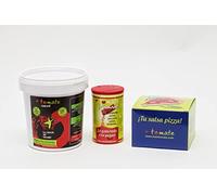 Pack Tomate en Polvo Deshidratado 500g + Salsa para Masa Pizza 200 g.(10 PIZZAS FAMILIARES) + Tomate Ahumado 100g | Origen España | Sin Azúcares Añadidos Sin Gluten Sin Lactosa ni Aditivos