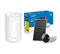 Pack TP-Link DECO X10-4G 1 Nodo 1500Mbps + Tapo TC82 Kit Cámara Vigilancia con Panel Solar y Batería