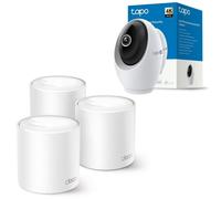 Pack TP-Link Deco X10 Sistema Deco Wi-Fi 6 Mesh AI AX1500 + Tapo C260 Cámara de Vigilancia 360º
