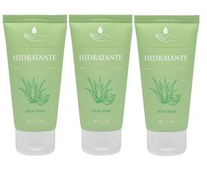 [PACK TRIPLE] Crema de manos hidratante, calmante y regeneradora con aloe vera Deliplus | 3 Botes de 75 ml = 225 ml