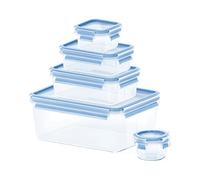 Pack Tupper - Tefal Clip&Close 5 recipientes , 0.15 L-3.7 L, Plástico, Transp