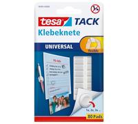 Pack Universal de 80 masillas adhesivas tesa TACK | Masilla adhesiva moldeable para fijar objetos ligeros en superficies firmes - para tarjetas, fotos o pósteres