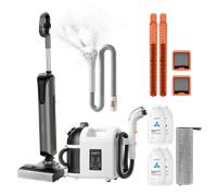 Pack: UWANT Aspiradora para sólidos y líquidos D700 × Limpiador a vapor B200 - Gris: paquete semestral D700 / B200 Blanco / con cepillo de planchar