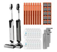 Pack: UWANT Aspiradora para sólidos y líquidos D700, limpiadora de suelos - Blanco / D700 paquete de 1 año / Gris - D700 Paquete de 1 año