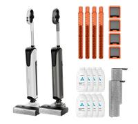Pack: UWANT Aspiradora para sólidos y líquidos D700, limpiadora de suelos - Gris / D700 paquete de 1 año / Blanco - D700