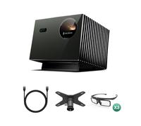 Pack Valerion VisionMaster Pro2 4K Triple Láser - Proyector Listo para Usar con Cable HDMI 2.1, Adaptador para Montaje en Techo y 3 Gafas 3D incluidos
