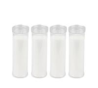 Pack Velón Votivos Grande Velas Litúrgicas,Velón Santo, Velones Liturgicos Rojos y Velones Liturgicos Blanco 13,5 cm (Velones Blanco 4 und)