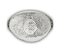Pack ventilador de led y mando a distancia color niquel.