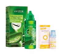 Pack Viaje: Solución Única Alvera 100 ml + Lacrifresh Moisture 15 ml para Lentillas Silicona y Ojo Seco