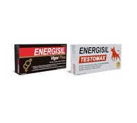 Pack Vigor y Testosterona - Energisil Vigor Plus 30 Cápsulas -Ayuda a la Vitalidad y el Rendimiento Sexual Masculino + Energisil Testomax 30 Cápsulas - Ayuda a Mantener los Niveles de Testosterona