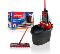 Pack Vileda Ultramax - Mopa de Microfibra y Cubo PowerPresse | Limpieza Rápida y Cómoda Vileda Ultramax+1 Spare Parts Pack