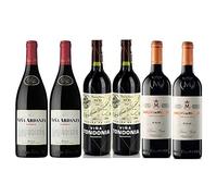 Pack Vino Top Rioja 6 botellas. 2 Viña Tondonia Reserva, 2 Viña Murrieta Reserva y 2 Viña Ardanza Reserva