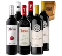 Pack Vinos Ribera del Duero - Envio 24h - Vinos Regalo - Finca Resalso, Melior de Matarromera, Protos Roble -Cosecha Privada (6 x Botella 75 cl, 1.02)