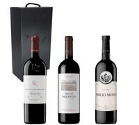 Pack Vinos Tintos | Pago de Carraovejas, Pago Capellanes y Emilio Moro | Caja Regalo Gourmet x3 Botella de Vino | Mejor Selección ENOVINOS