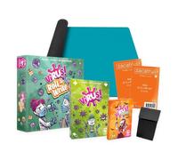 Pack Virus! con Roll & Write, Halloween, Tapete Neopreno, Fundas y Deck Box | Virus!, Virus! Roll & Write y la expansión Halloween de Tranjis, con tapete mini Zacatrus, 110 fundas y deck box.