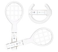 PACK Volante + 2x Raquetas De Tenis Para Wii Wii-U Controlador Wiimote Remoto