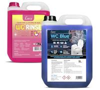 Pack WC Rinse 5L + WC Blue 5L | Fórmula Mejorada Aditivo para Cisterna del Inodoro y Aditivo para Aguas Negras de Caravanas y Campers