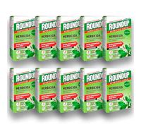 PACK x10 ROUNDUP Herbicida Total para Eliminar Todo Tipo de Malas Hierbas | Efectos Visibles en sólo 2 Horas | 250 ML para diluir en 5L Agua | Elimina hasta 70 de Hierbas/Musgo | Nexum Market