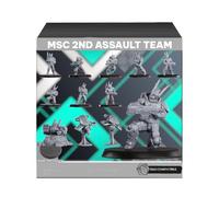 Pack X15 MSC 2nd Assault Team 32 mm - Sin pintar - Ideal para mazmorras y dragones, Pathfinder y wargame