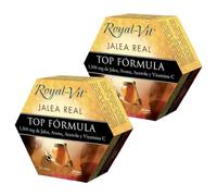 Pack x2 | Dietisa Jalea Real Top Formula Royal-Vit, Complemento Alimenticio con Vitamina C, Acerola y Avena, 10 Viales | DIETISA